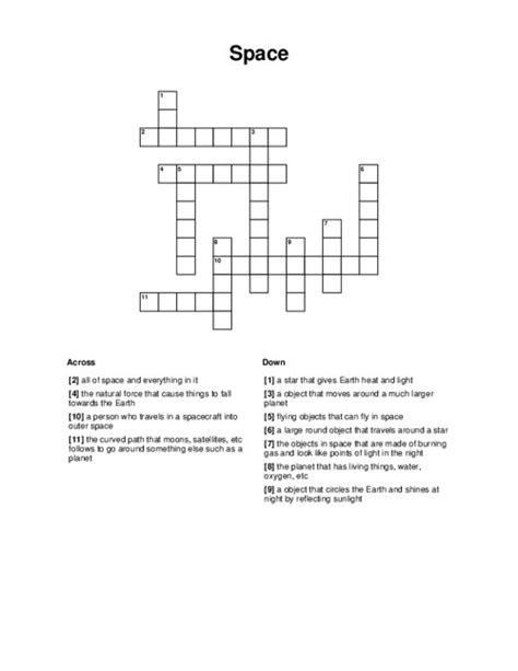 inscription space crossword clue